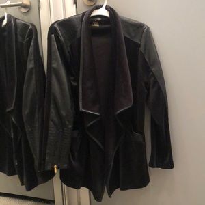 Calvin Klein suede/faux leather jacket